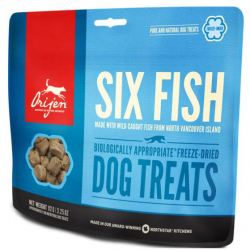 Orijen Six fish Dog Treats Premios Para Perro 100% Proteina Y Nada Mas