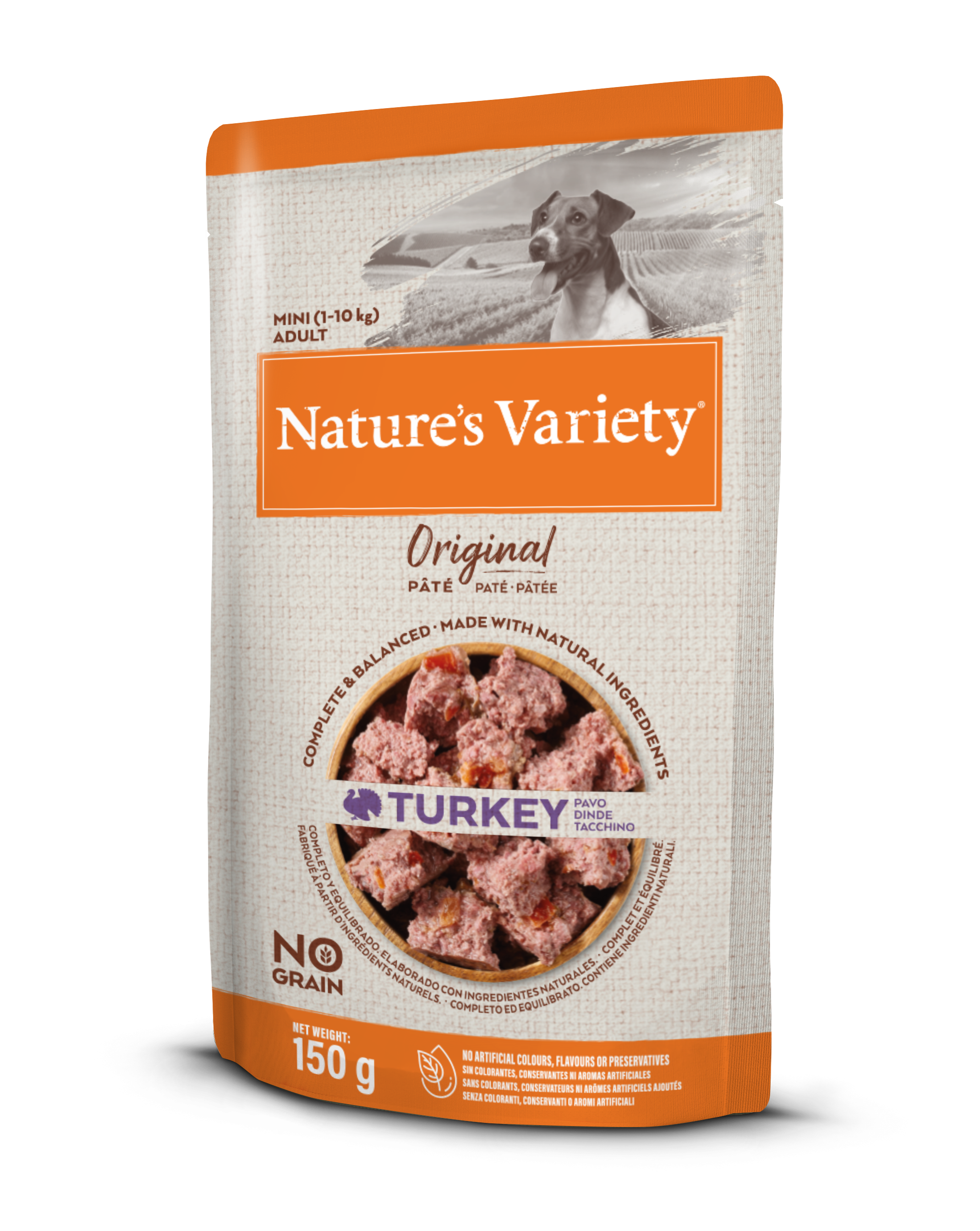 Nature's Variety Original paté Mini tacchino cibo umido per cani