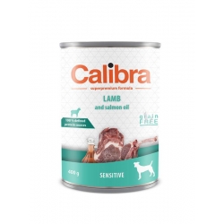 Calibra dog comida húmeda sensitive cordero y aceite salmon
