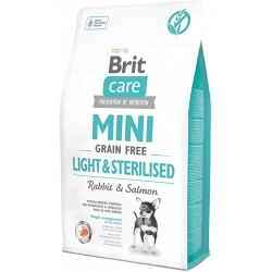 Brit care mini grain free light sterilised pienso para perros