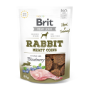 Brit jerky snack meaty coins conejo premios para perro