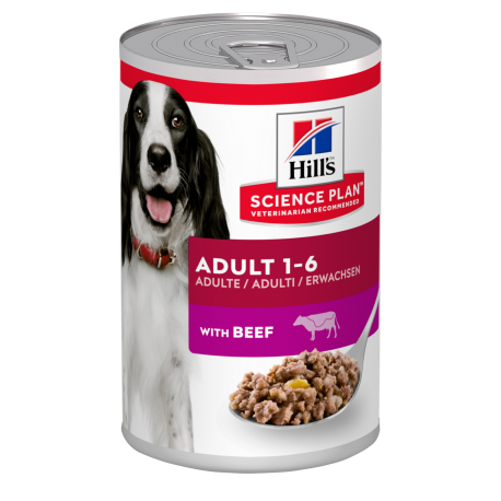 Hills Science Plan Adult de ternera pack latas para perros