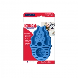 Kong Zoom Groom Cepillo Para Perro Azul