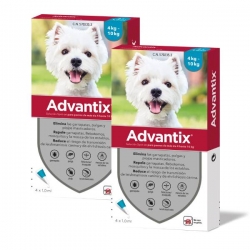 Advantix Pack 2 unità (8 pipette) per cani di taglia piccola (4-10kg)