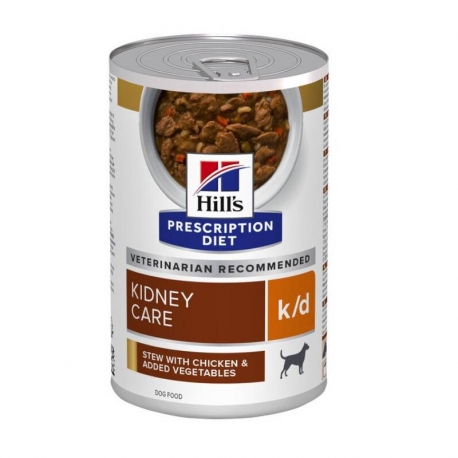Hills Prescription Diet Kidney Care k/d lata para perros de pollo estofado y verduras
