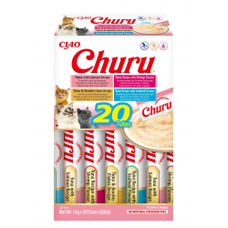 Pack Churu para gato adulto pure mix de atún 20x14gr
