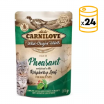 Pack x24 Carnilove Cat Adulto Pouch al Sapore di Fagiano