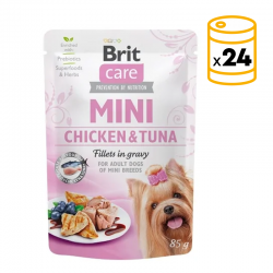 Brit care mini filetes pollo y atun en salsa latas para gato