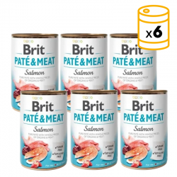Brit pate meat salmon latas para perro