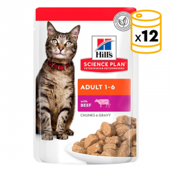 Hills-SP Feline Adult con Manzo (Pouch) (1)